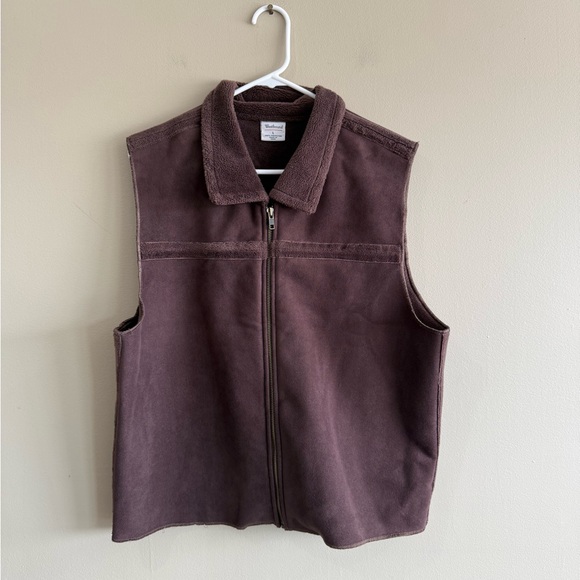 Westbound Chocolate Brown Faux Suede Vest - Picture 1 of 5